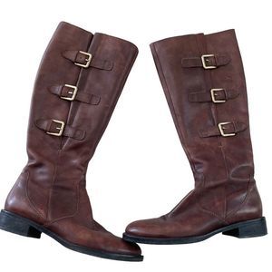 Ecco women’s brown warm winter leather boots Size 38